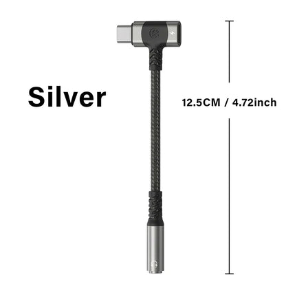 USB C to 3.5mm Audio Adapter with DAC for Gaming Headset Samsung S26 S25 iPhone 17 AUX Cable Converter Plug Kit