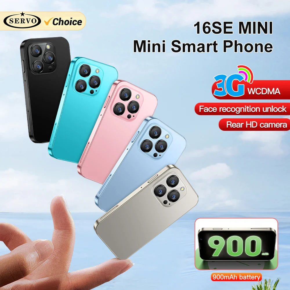 Mini 3.0-inch (7.6 cm) Android 9 Smartphone — 2GB RAM 16GB ROM, Dual SIM, 3G, Type-C, Face Unlock