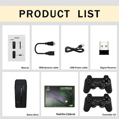 20000 Games Mini Game Console – 4K HD Retro Handheld TV Stick
