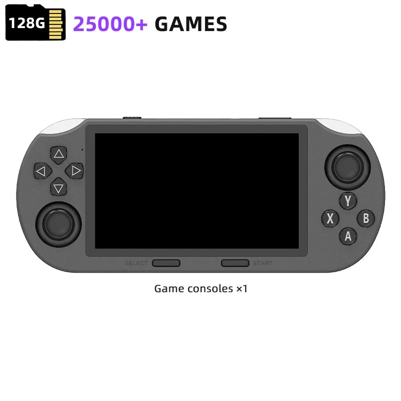 4.5-Inch Portable Retro Handheld Game Console — 854x480 Screen, Multi-Emulator PS1 Support, MP3 & Video, Two-Player Ready