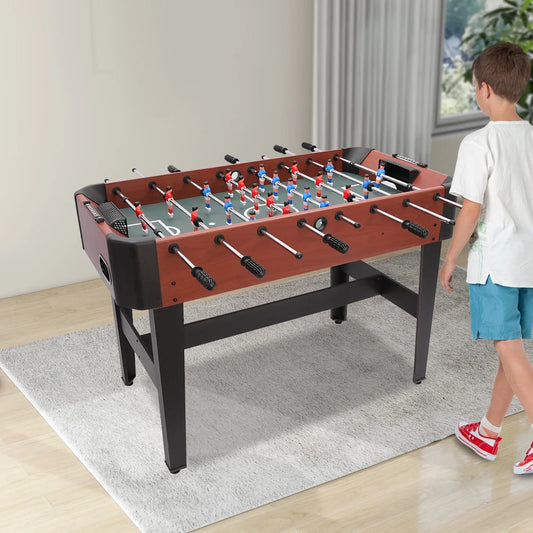 Foosball Table 47.2 x 24 in (120 x 61 cm) - 8-Rod Soccer Game Table with Scoreboard and Ball Storage for Teens & Adults