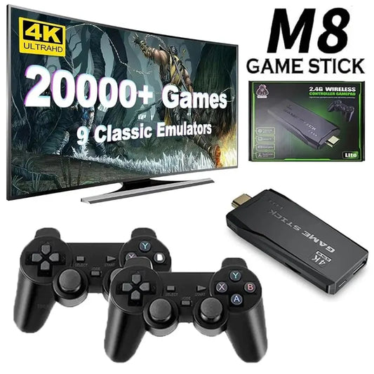 20000 Games Mini Game Console – 4K HD Retro Handheld TV Stick