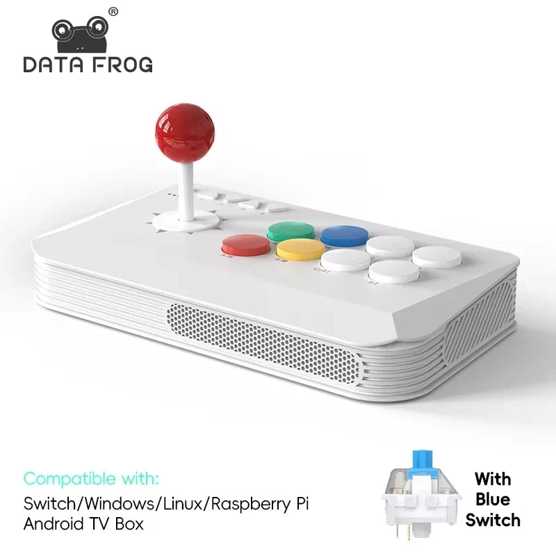 DATA FROG Y5A Arcade Console Joystick Suitable for Switch Android iOS Windows Arcade Fight Stick Support Wireless Bluetooth