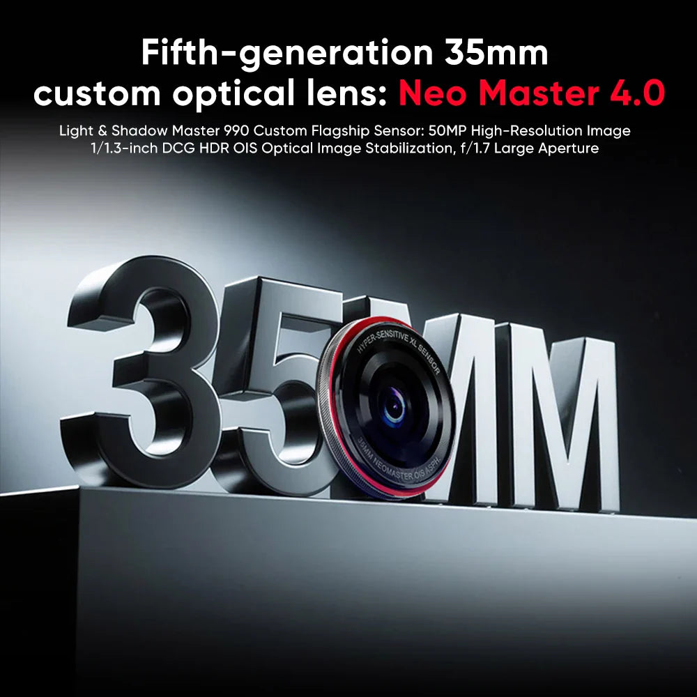 Flagship 5G Smartphone - Snapdragon 8 Elite Gen 5, 6.85-inch (17.4 cm) OLED 144Hz, 7200mAh, 80W Fast Charge, 50MP Triple Camera, 12/16GB RAM, up to 1TB
