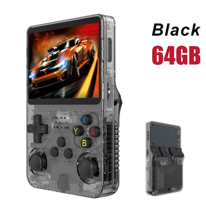 128GB Open-Source Retro Handheld Game Console - 3.5" (8.9 cm) IPS Screen, Linux Pocket Video Player, Orange