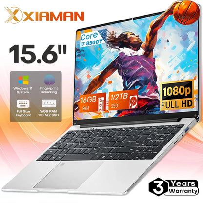15.6" (39.6 cm) Laptop - Intel Core i7, 16GB RAM, 1TB SSD, Windows 11, Fingerprint Reader, Full HD Notebook