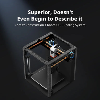 Multi-Color CoreXY 3D Printer — 250×250×250 mm (9.8×9.8×9.8 in), Up to 600 mm/s, Auto-Leveling, Wi‑Fi, ±0.1 mm Precision