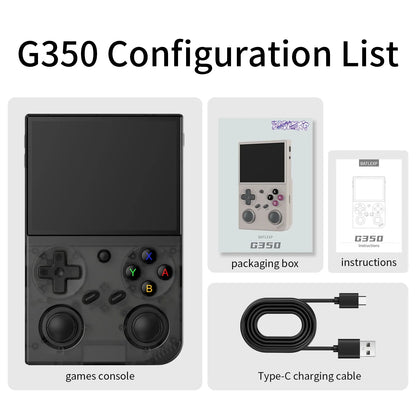 Retro Handheld Game Console 3.5-inch IPS 640x480 Linux 64-bit Quad-Core Portable Pocket Player 64GB 4000+ Games
