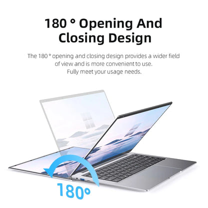 14.1-inch (35.8 cm) Ultra Slim Windows 11 Pro Laptop — 12GB RAM, Up to 1TB SSD, 1080p FHD IPS, Intel Atom Processor, Lightweight Notebook for Office & Study