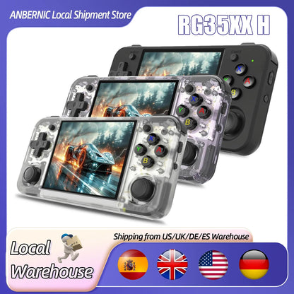Retro Handheld Game Console 3.5-inch (8.9 cm) IPS Screen, Quad-Core, Bluetooth & Wi‑Fi, HDMI Output, 3,300 mAh Battery, 64GB (Expandable to 512GB), 5,500+ Games