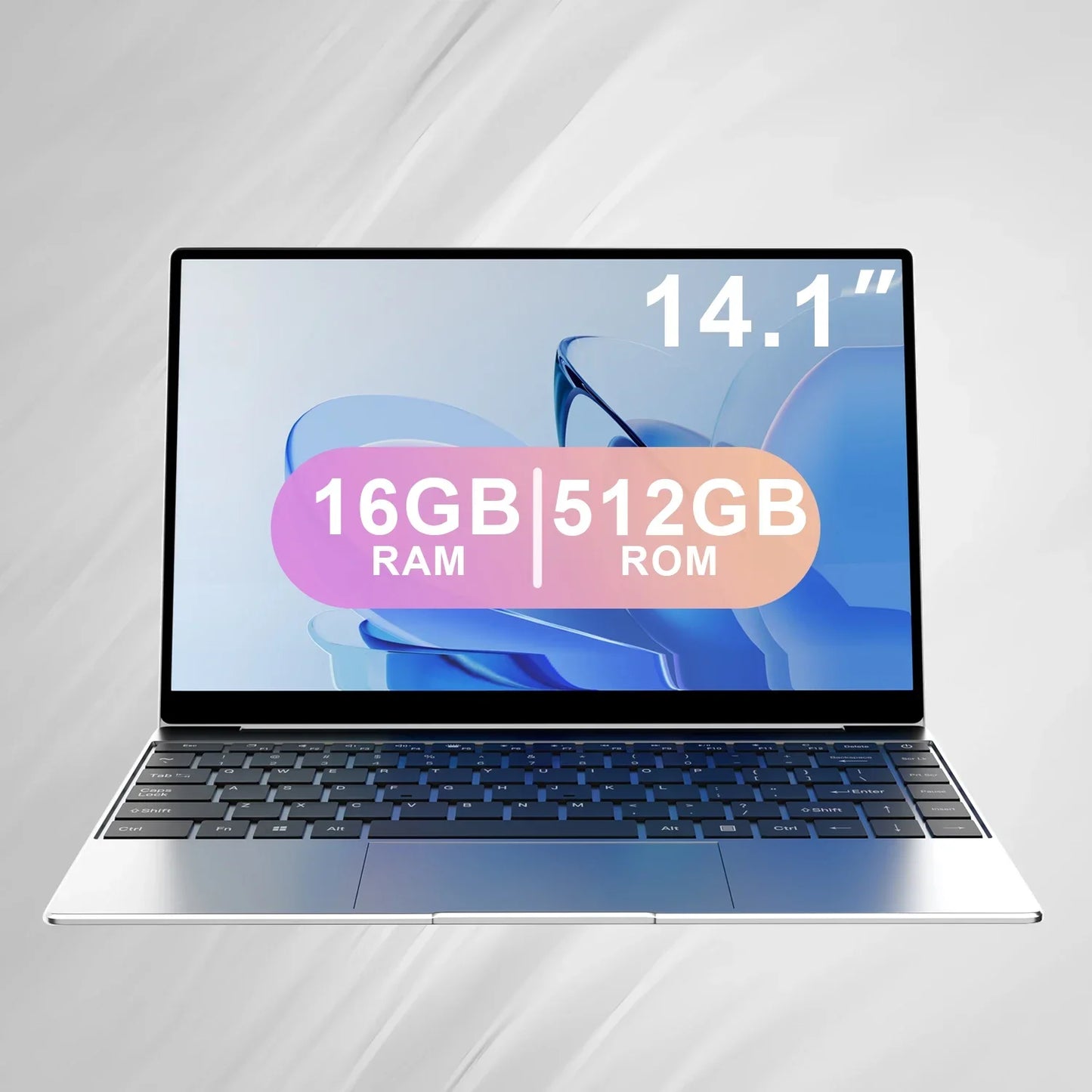 14.1-inch (350 mm) Ultra Slim Laptop — Intel Pentium N3700, 16GB RAM, 2TB M.2 SSD, FHD 1920x1080 IPS, Windows 11 Pro