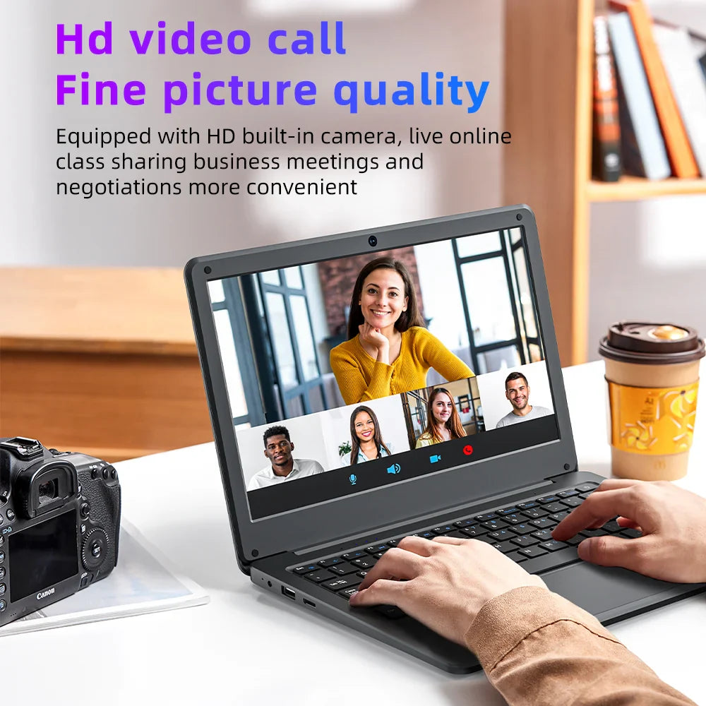 11.6-Inch (29.5 cm) Mini Laptop Intel Celeron N4000 — 8GB RAM, 128/256/1TB SSD (M.2), Windows 11, Pink Portable Ultraslim Pocket Laptop