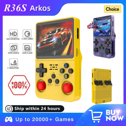 Retro Handheld Game Console 3.5-inch (8.9 cm) IPS Screen Portable Pocket Gaming Player 64GB/128GB Preloaded 15,000+ Games