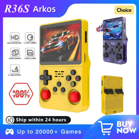 Retro Handheld Game Console 3.5-inch (8.9 cm) IPS Screen Portable Pocket Gaming Player 64GB/128GB Preloaded 15,000+ Games