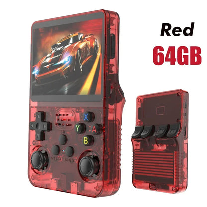 Portable Retro Handheld Game Console 3.5-Inch (8.9 cm) IPS 640x480 Linux Pocket Video Player 64GB/128GB USB-C 15,000 Games