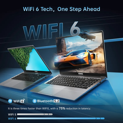 16.1-inch (41 cm) Full HD 1920x1080 Gaming Laptop — 8-Core Mobile CPU, 16GB DDR4 RAM, 512GB NVMe SSD, Backlit Keyboard, Wi‑Fi 6