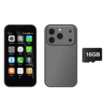 3.0-inch (7.6 cm) Mini Android Phone — 2GB RAM 16GB ROM, Dual SIM 3G, Wi‑Fi, GPS, Type-C