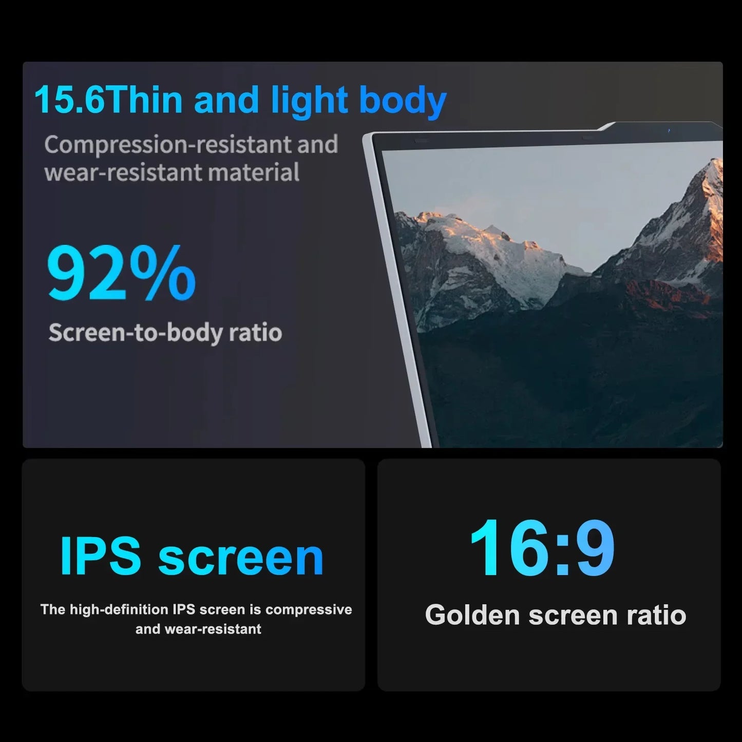 15.6-inch FHD Laptop Windows 11 — Intel Core i7 or i3, 16GB RAM, Up to 2TB SSD, Fingerprint Unlock, Backlit Keyboard