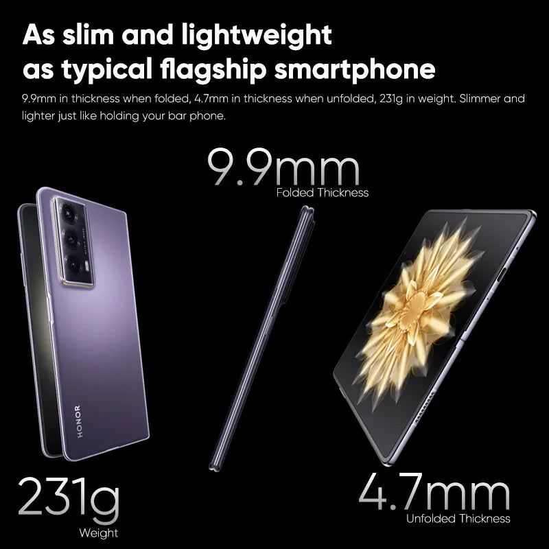 Foldable 7.92" (201 mm) LTPO OLED 120Hz Smartphone, Flagship 4nm Processor, 50MP Triple Rear Cameras, 5000mAh, 66W Fast Charge, NFC
