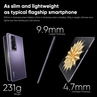 Foldable 7.92" (201 mm) LTPO OLED 120Hz Smartphone, Flagship 4nm Processor, 50MP Triple Rear Cameras, 5000mAh, 66W Fast Charge, NFC