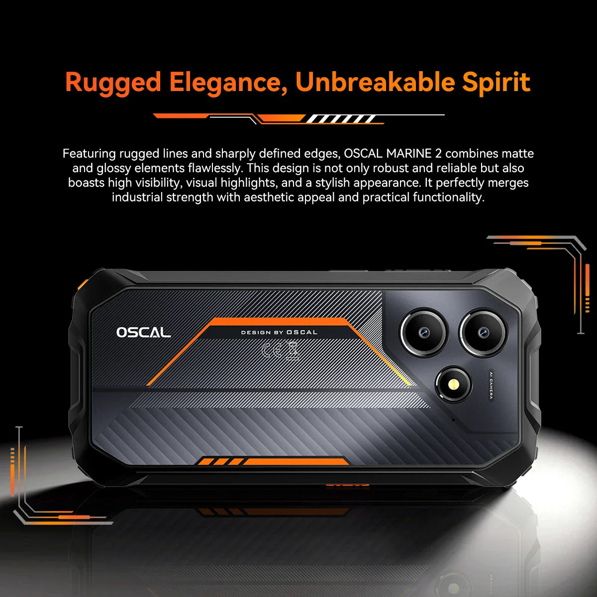 Rugged Smartphone 8GB RAM 256GB Storage | 11000mAh Battery | 6.56-inch HD+ 90Hz Display | Unisoc Octa-Core | Android 15 | NFC