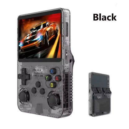 Retro Handheld Video Game Console Linux Portable Pocket Player, 3.5-inch (89 mm) IPS Screen, 64GB/128GB, 15,000+ Games, Mini HDMI