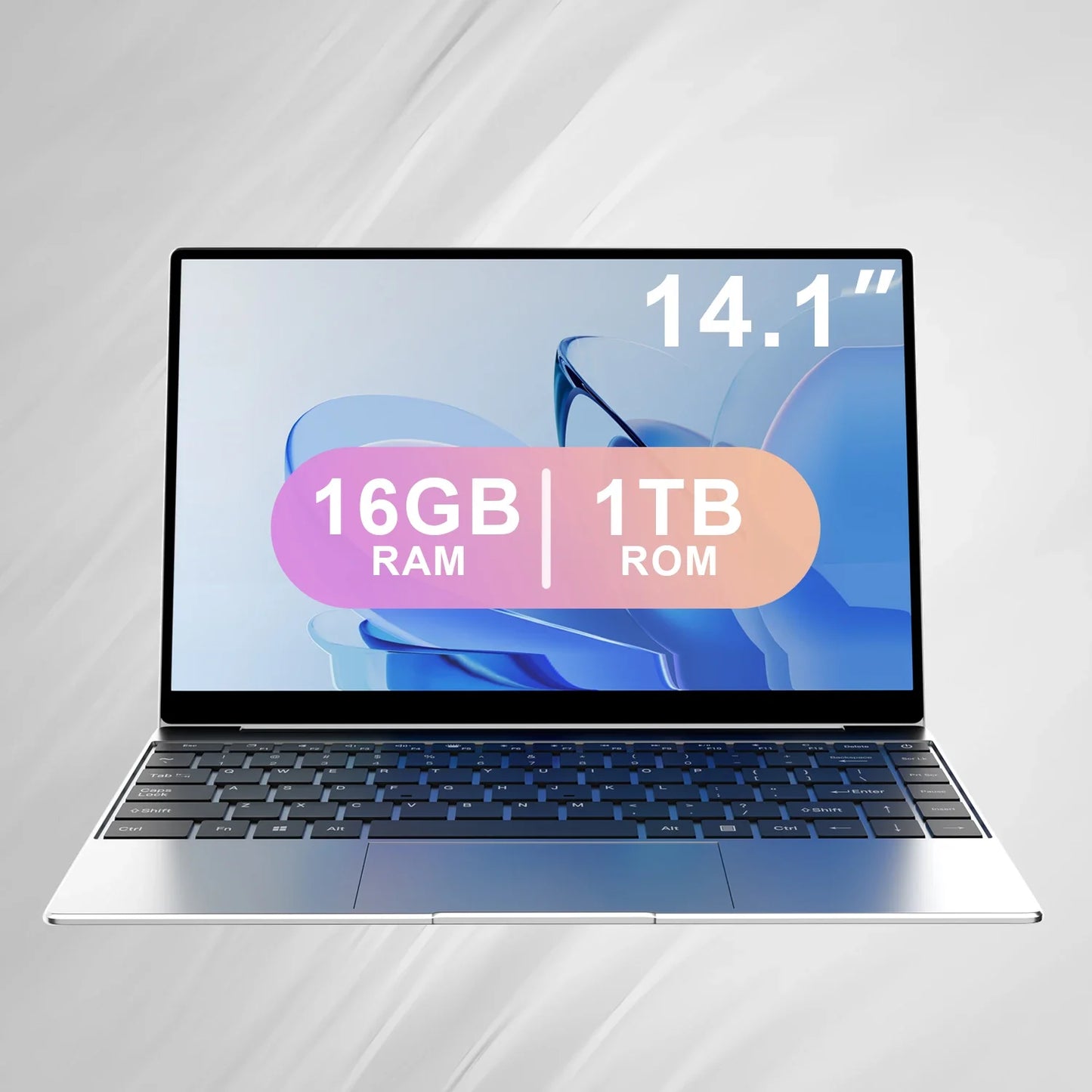 14.1-inch (350 mm) Ultra Slim Laptop — Intel Pentium N3700, 16GB RAM, 2TB M.2 SSD, FHD 1920x1080 IPS, Windows 11 Pro