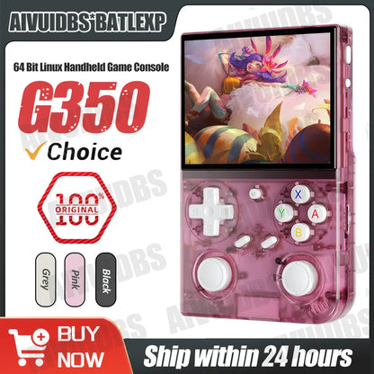 Retro Handheld Game Console 3.5-inch IPS 640x480 Linux 64-bit Quad-Core Portable Pocket Player 64GB 4000+ Games