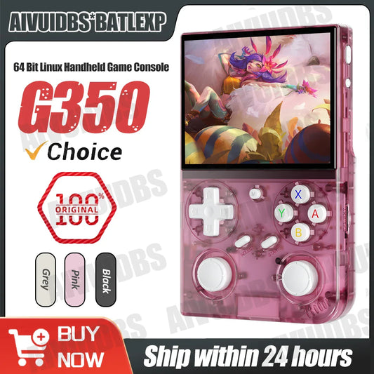 Retro Handheld Game Console 3.5-inch IPS 640x480 Linux 64-bit Quad-Core Portable Pocket Player 64GB 4000+ Games