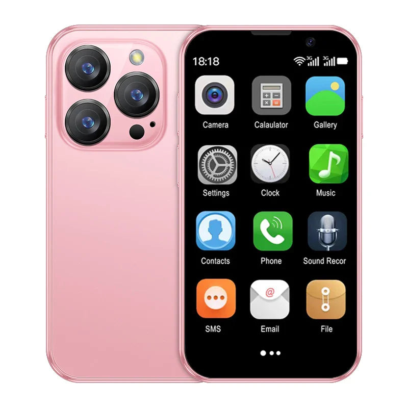 Mini 3.0-inch (7.6 cm) Android 9 Smartphone — 2GB RAM 16GB ROM, Dual SIM, 3G, Type-C, Face Unlock
