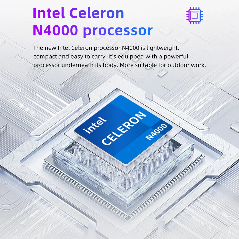 11.6-Inch (29.5 cm) Mini Laptop Intel Celeron N4000 — 8GB RAM, 128/256/1TB SSD (M.2), Windows 11, Pink Portable Ultraslim Pocket Laptop
