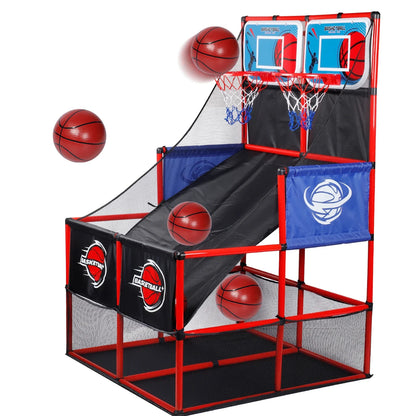 Arcade Basketball Game Set with Balls and Hoop,For Boys&Girls,Indoor Outdoor Toy,Ideal for Competition,Halloween/Christmas gifts