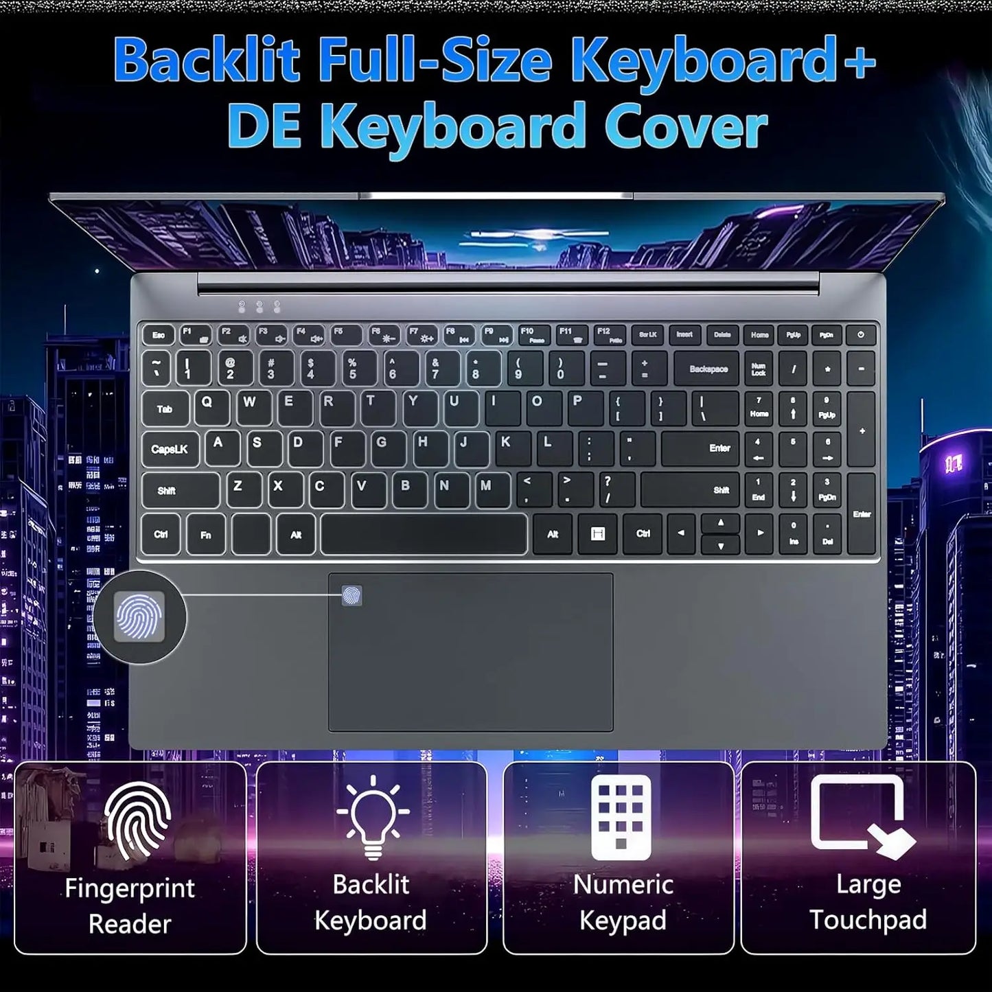 15.6-inch (39.6 cm) Gaming Laptop Intel Core i9 Windows 11 Pro 16GB DDR4 1TB SSD IPS FHD 1920x1080 Fingerprint Backlit Keyboard