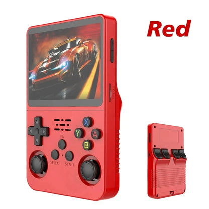 Retro Handheld Video Game Console Linux Portable Pocket Player, 3.5-inch (89 mm) IPS Screen, 64GB/128GB, 15,000+ Games, Mini HDMI