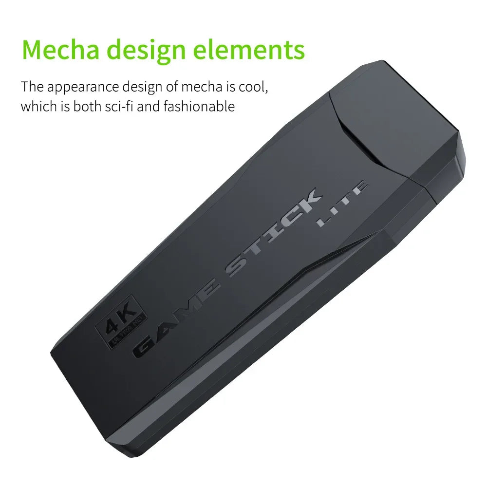 Black gaming device with 'Game Stick Lite' branding on a white background