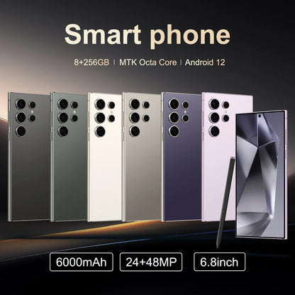 Android Smartphone 6.8-inch (17.3 cm) 8GB RAM 256GB ROM Dual SIM 48MP+24MP Cameras 6000mAh Battery Google Play