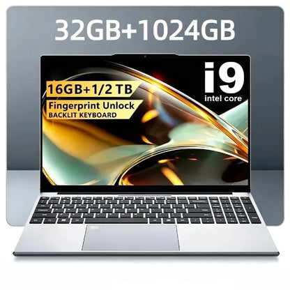 Intel i9 10980HK 15.6 Inch 4K Laptop 32GB DDR4 2TB SSD Fingerprint Unlock WiFi 6 Gaming Ultrabook Pro Max Speed