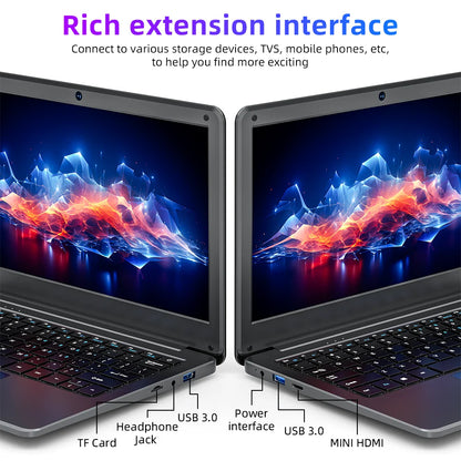 11.6-Inch (29.5 cm) Mini Laptop Intel Celeron N4000 — 8GB RAM, 128/256/1TB SSD (M.2), Windows 11, Pink Portable Ultraslim Pocket Laptop