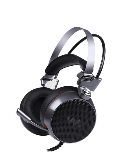 Luxury Proffesional Studio Gaming PC Headphones With LED Lights In Modern Luxury Metal Design For Gamers and DJ