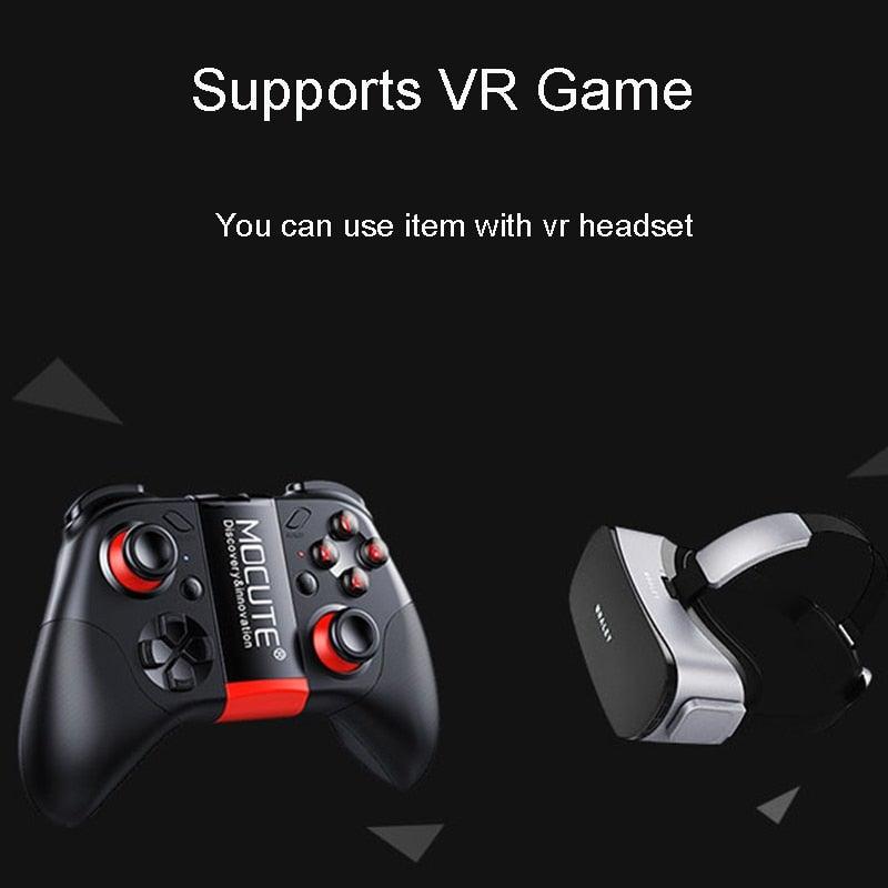 Black Solid Bluetooth Joystick Smartphone Trigger Gamepad Controller Compatible With TV PC Laptop