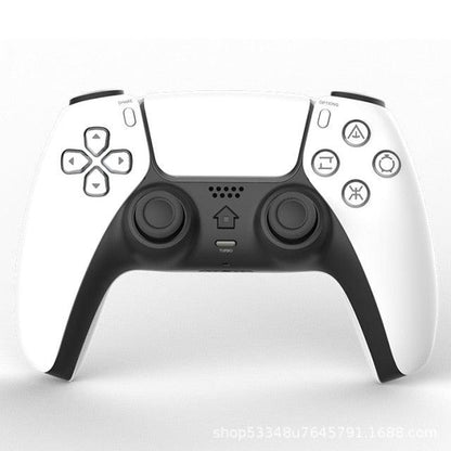 Black White Wireless Dual Sense Double Vibration Joystick Controller Compatible With PC Laptop For Gamers