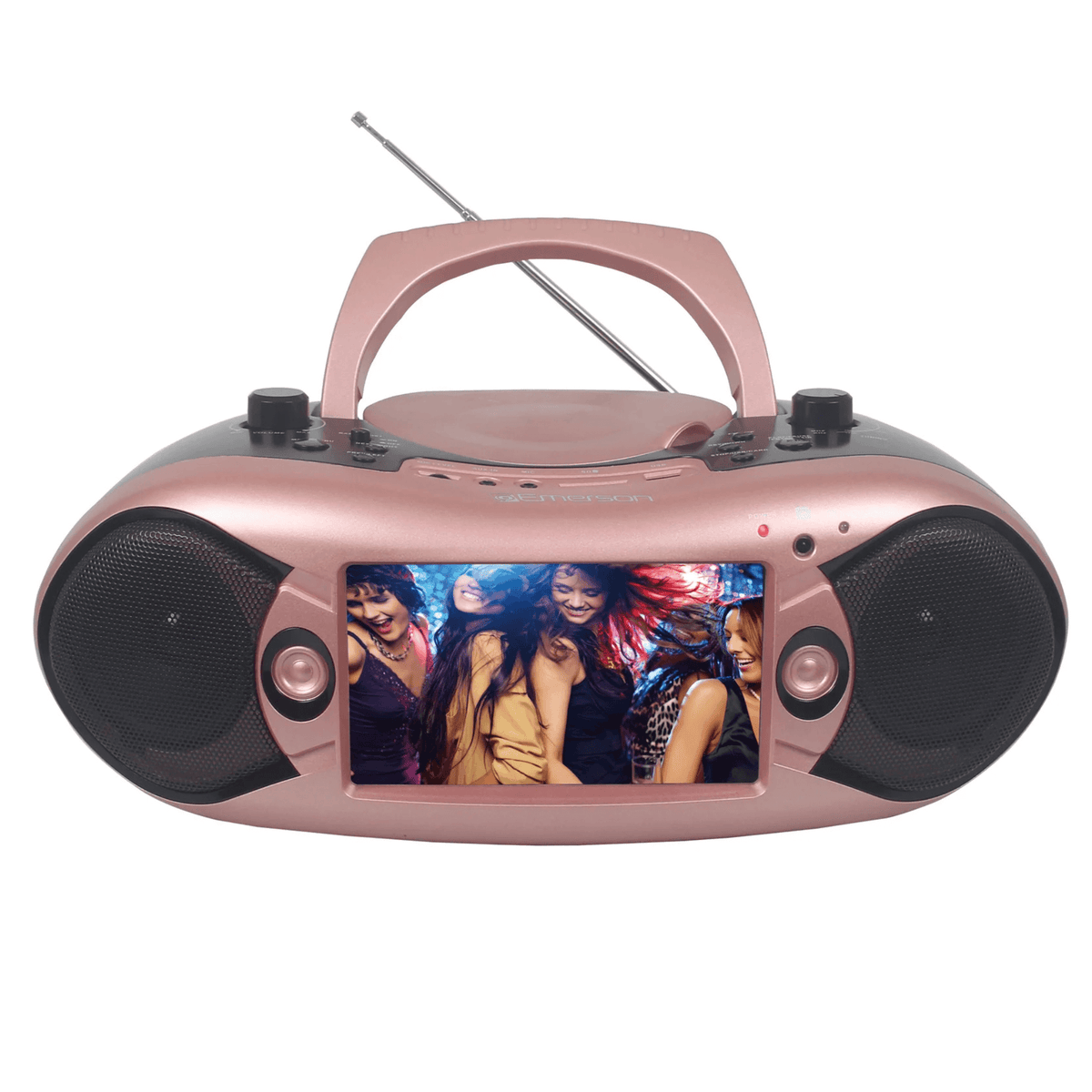 Emerson 7" Bluetooth TV DVD Boombox Rose Gold - Refurbished