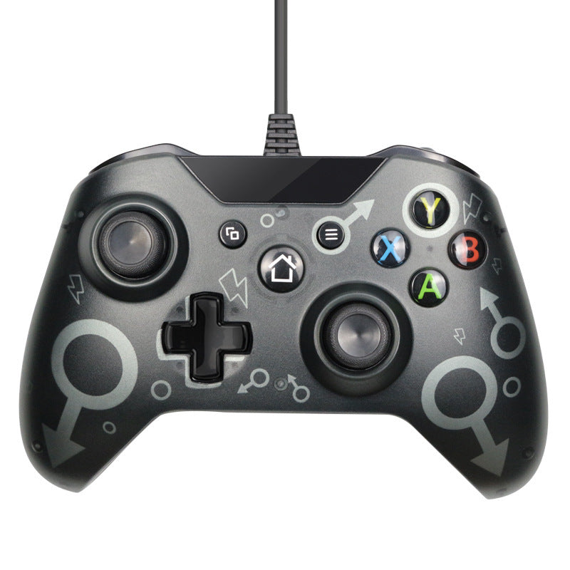Gaming controller with classic layout on a white background