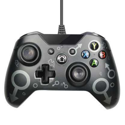 Gaming controller with classic layout on a white background