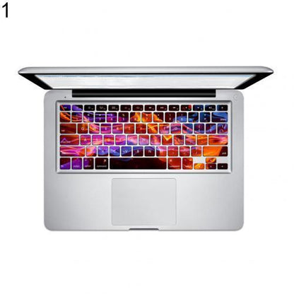 Galaxy Color Planet Keyboard Sticker Cover Perfect Fit Silicone Skin Keyboard Covers For Laptops Gaming Laptop Keyboard Skin Protector For Gaming Lovers