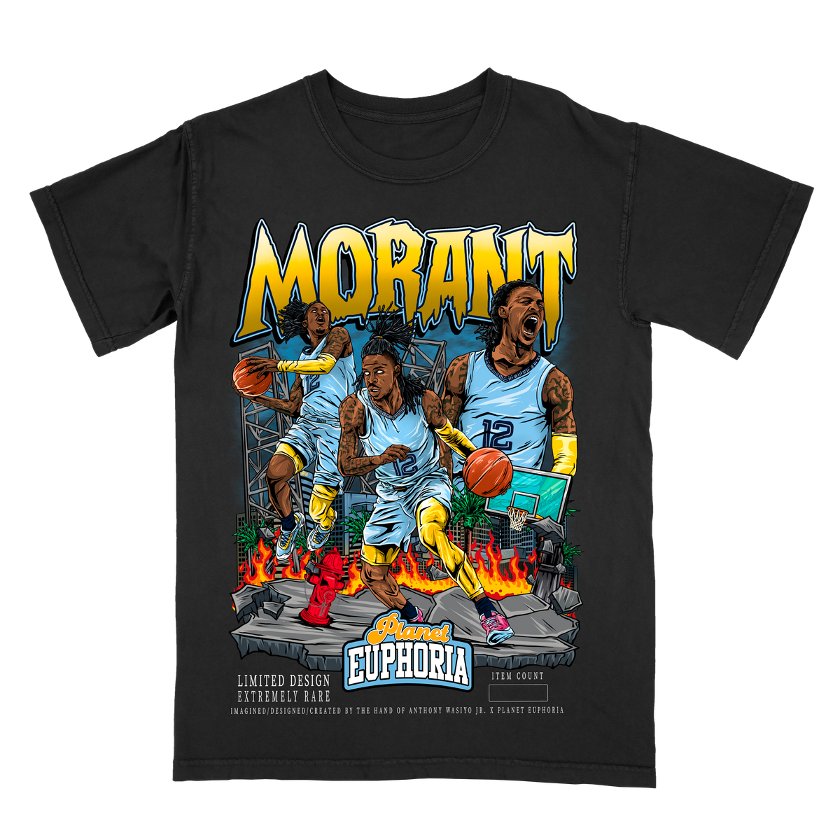 Ja Morant V2 Limited Edition NBA Player Graphic T-Shirt