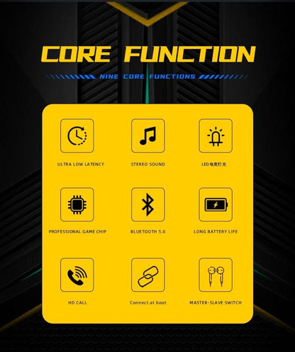 NEW Game TWS 5.0 Earphone Wireless Headphones Stereo Headset Sport Earbuds Microphone With Charging Box For Bluetooth phone
