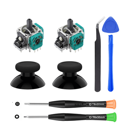 Replacement Joystick for Xbox One / Xbox Series S & X Controllers | 3D Analog Thumbsticks Repair Kit with Screwdrivers